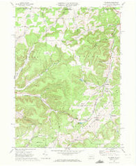 Ellisburg Pennsylvania Historical topographic map, 1:24000 scale, 7.5 X 7.5 Minute, Year 1969