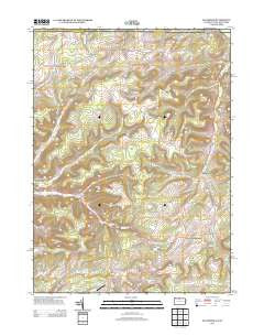 Ellisburg Pennsylvania Historical topographic map, 1:24000 scale, 7.5 X 7.5 Minute, Year 2013