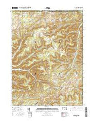 Ellisburg Pennsylvania Current topographic map, 1:24000 scale, 7.5 X 7.5 Minute, Year 2016