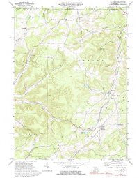 Ellisburg Pennsylvania Historical topographic map, 1:24000 scale, 7.5 X 7.5 Minute, Year 1969