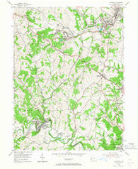 Ellsworth Pennsylvania Historical topographic map, 1:24000 scale, 7.5 X 7.5 Minute, Year 1954