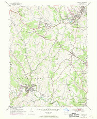 Ellsworth Pennsylvania Historical topographic map, 1:24000 scale, 7.5 X 7.5 Minute, Year 1954