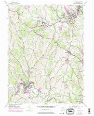 Ellsworth Pennsylvania Historical topographic map, 1:24000 scale, 7.5 X 7.5 Minute, Year 1954