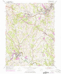 Ellsworth Pennsylvania Historical topographic map, 1:24000 scale, 7.5 X 7.5 Minute, Year 1954
