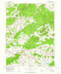 Elverson Pennsylvania Historical topographic map, 1:24000 scale, 7.5 X 7.5 Minute, Year 1956