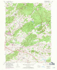 Elverson Pennsylvania Historical topographic map, 1:24000 scale, 7.5 X 7.5 Minute, Year 1954
