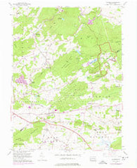 Elverson Pennsylvania Historical topographic map, 1:24000 scale, 7.5 X 7.5 Minute, Year 1956
