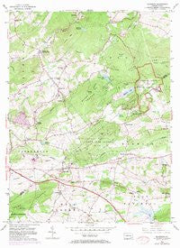 Elverson Pennsylvania Historical topographic map, 1:24000 scale, 7.5 X 7.5 Minute, Year 1956