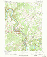 Emlenton Pennsylvania Historical topographic map, 1:24000 scale, 7.5 X 7.5 Minute, Year 1963