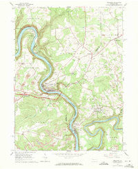 Emlenton Pennsylvania Historical topographic map, 1:24000 scale, 7.5 X 7.5 Minute, Year 1963