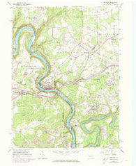 Emlenton Pennsylvania Historical topographic map, 1:24000 scale, 7.5 X 7.5 Minute, Year 1963