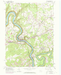 Emlenton Pennsylvania Historical topographic map, 1:24000 scale, 7.5 X 7.5 Minute, Year 1963