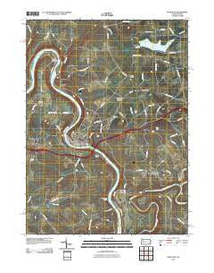 Emlenton Pennsylvania Historical topographic map, 1:24000 scale, 7.5 X 7.5 Minute, Year 2010