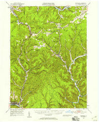 Emporium Pennsylvania Historical topographic map, 1:62500 scale, 15 X 15 Minute, Year 1948