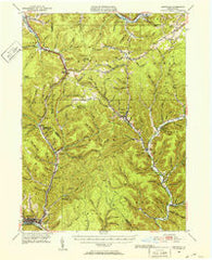 Emporium Pennsylvania Historical topographic map, 1:62500 scale, 15 X 15 Minute, Year 1948
