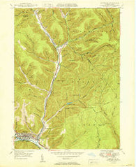 Emporium Pennsylvania Historical topographic map, 1:24000 scale, 7.5 X 7.5 Minute, Year 1950