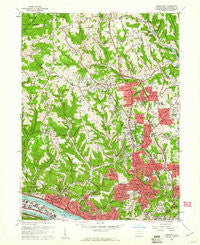Emsworth Pennsylvania Historical topographic map, 1:24000 scale, 7.5 X 7.5 Minute, Year 1960