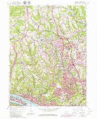 Emsworth Pennsylvania Historical topographic map, 1:24000 scale, 7.5 X 7.5 Minute, Year 1960