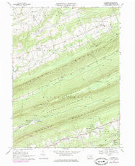 Enders Pennsylvania Historical topographic map, 1:24000 scale, 7.5 X 7.5 Minute, Year 1969
