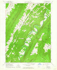 Entriken Pennsylvania Historical topographic map, 1:24000 scale, 7.5 X 7.5 Minute, Year 1963