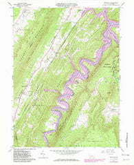 Entriken Pennsylvania Historical topographic map, 1:24000 scale, 7.5 X 7.5 Minute, Year 1963