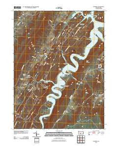 Entriken Pennsylvania Historical topographic map, 1:24000 scale, 7.5 X 7.5 Minute, Year 2010