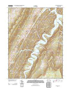 Entriken Pennsylvania Historical topographic map, 1:24000 scale, 7.5 X 7.5 Minute, Year 2013