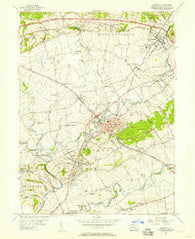 Ephrata Pennsylvania Historical topographic map, 1:24000 scale, 7.5 X 7.5 Minute, Year 1956