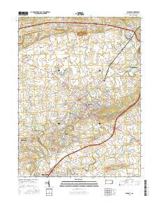 Ephrata Pennsylvania Current topographic map, 1:24000 scale, 7.5 X 7.5 Minute, Year 2016