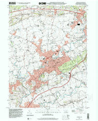 Ephrata Pennsylvania Historical topographic map, 1:24000 scale, 7.5 X 7.5 Minute, Year 1999