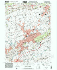 Ephrata Pennsylvania Historical topographic map, 1:24000 scale, 7.5 X 7.5 Minute, Year 1999