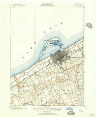 Erie Pennsylvania Historical topographic map, 1:62500 scale, 15 X 15 Minute, Year 1899