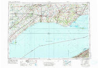 Erie Pennsylvania Historical topographic map, 1:250000 scale, 1 X 2 Degree, Year 1959