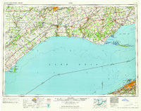 Erie Pennsylvania Historical topographic map, 1:250000 scale, 1 X 2 Degree, Year 1965