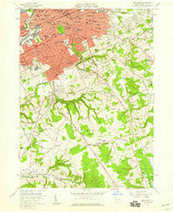Erie South Pennsylvania Historical topographic map, 1:24000 scale, 7.5 X 7.5 Minute, Year 1957