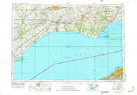 Erie Pennsylvania Historical topographic map, 1:250000 scale, 1 X 2 Degree, Year 1959