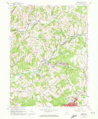 Ernest Pennsylvania Historical topographic map, 1:24000 scale, 7.5 X 7.5 Minute, Year 1963