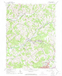 Ernest Pennsylvania Historical topographic map, 1:24000 scale, 7.5 X 7.5 Minute, Year 1963