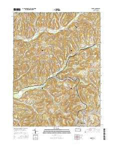 Ernest Pennsylvania Current topographic map, 1:24000 scale, 7.5 X 7.5 Minute, Year 2016