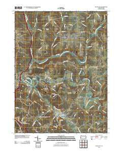 Evans City Pennsylvania Historical topographic map, 1:24000 scale, 7.5 X 7.5 Minute, Year 2010