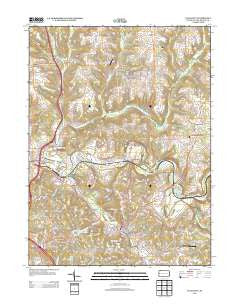 Evans City Pennsylvania Historical topographic map, 1:24000 scale, 7.5 X 7.5 Minute, Year 2013