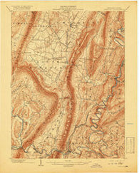 Everett Pennsylvania Historical topographic map, 1:62500 scale, 15 X 15 Minute, Year 1902