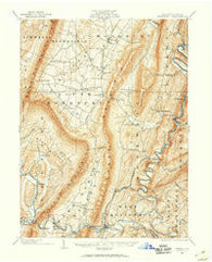 Everett Pennsylvania Historical topographic map, 1:62500 scale, 15 X 15 Minute, Year 1900
