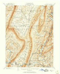 Everett Pennsylvania Historical topographic map, 1:62500 scale, 15 X 15 Minute, Year 1900