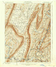 Everett Pennsylvania Historical topographic map, 1:62500 scale, 15 X 15 Minute, Year 1902