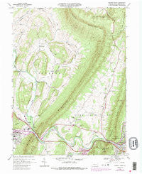 Everett West Pennsylvania Historical topographic map, 1:24000 scale, 7.5 X 7.5 Minute, Year 1968
