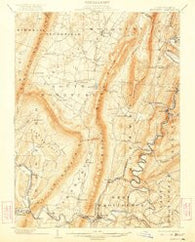 Everett Pennsylvania Historical topographic map, 1:62500 scale, 15 X 15 Minute, Year 1902
