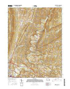 Everett East Pennsylvania Current topographic map, 1:24000 scale, 7.5 X 7.5 Minute, Year 2016