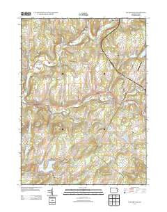 Factoryville Pennsylvania Historical topographic map, 1:24000 scale, 7.5 X 7.5 Minute, Year 2013