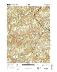 Factoryville Pennsylvania Current topographic map, 1:24000 scale, 7.5 X 7.5 Minute, Year 2016